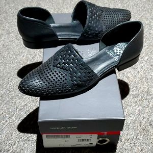 Vince Camuto Black Flats.